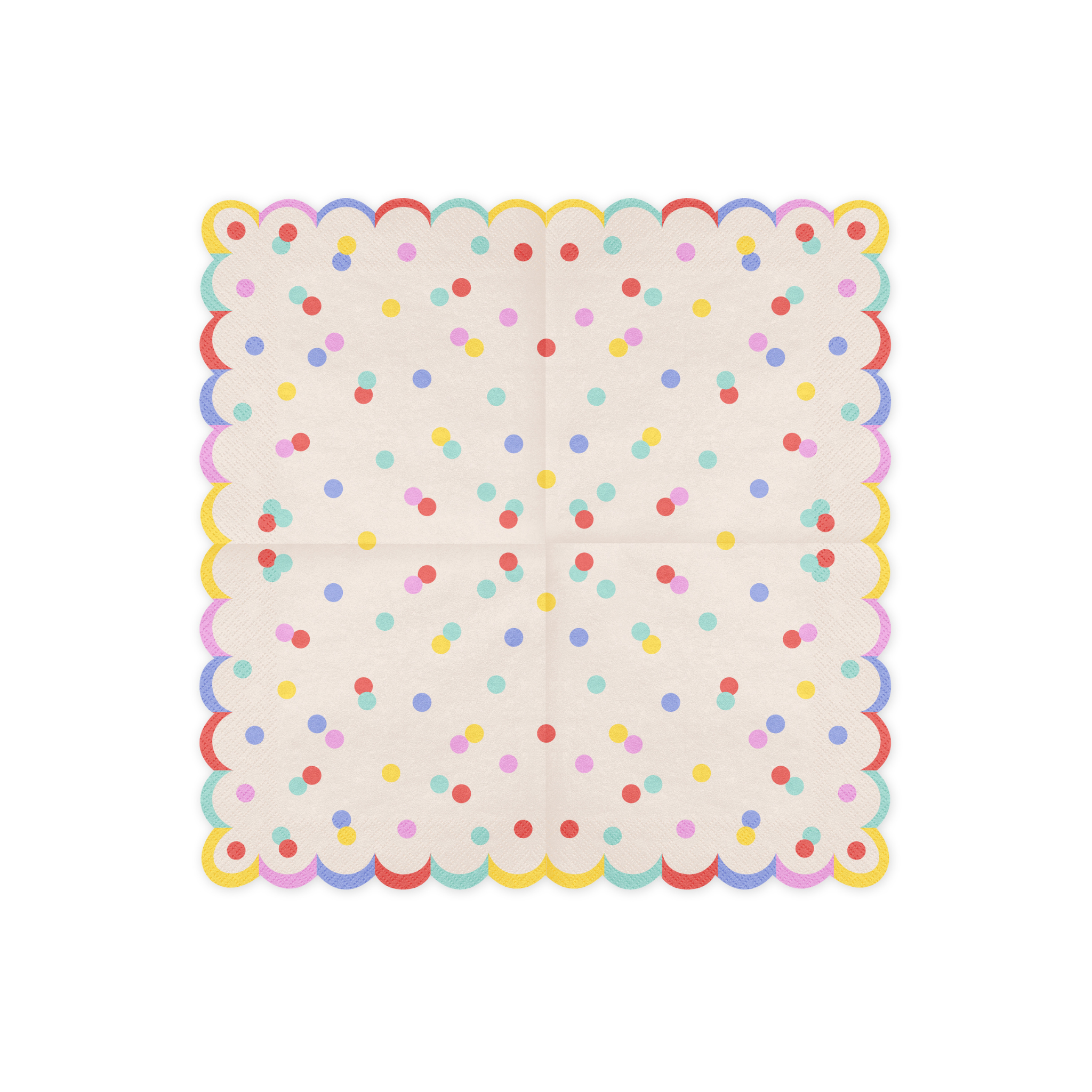 Servietten Konfetti Bunt, 33 x 33 cm