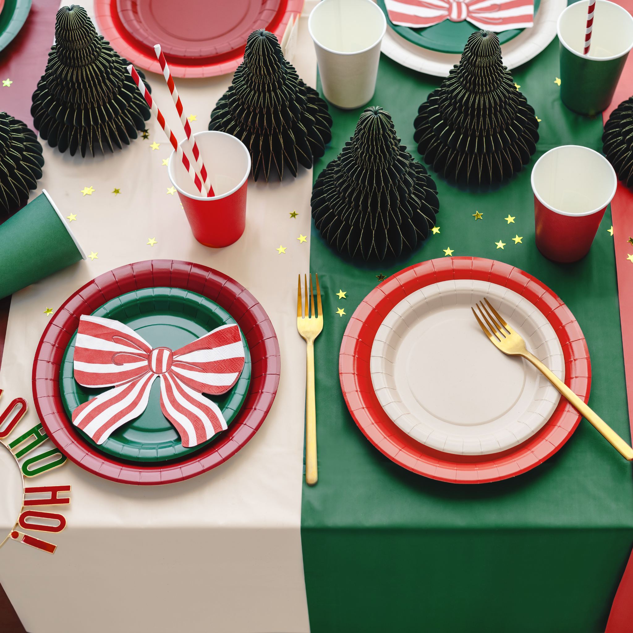 Servietten gestreifte Schleifen -hey-Party.de- Servietten -#Variante_