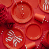 Servietten gestreifte Schleifen -hey-Party.de- Servietten -#Variante_