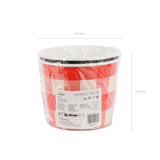 Snack-Eimer Kariert, ca. 14 cm