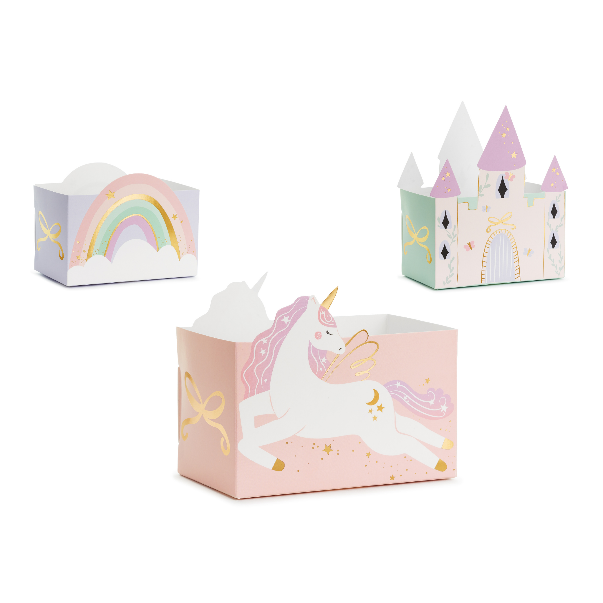 Snackboxen Schloss und Einhörner -hey-Party.de- Snackboxen -#Variante_