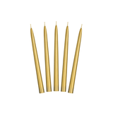 Stabkerzen Metallisiert Gold 24 cm