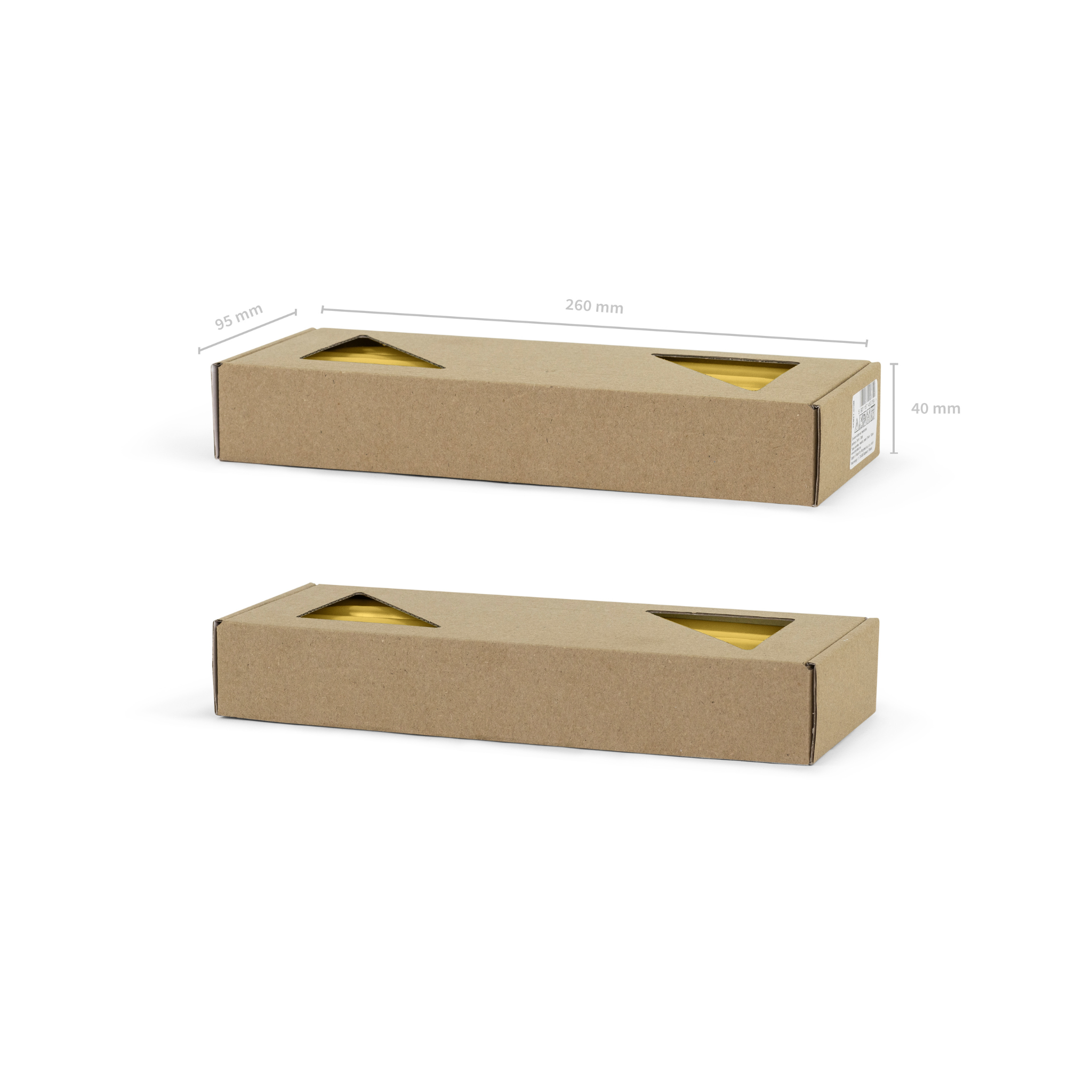 Stabkerzen Metallisiert Gold 24 cm