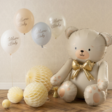 Stehender Folienballon Teddybär Beige -hey-Party.de- Folienballons -#Variante_