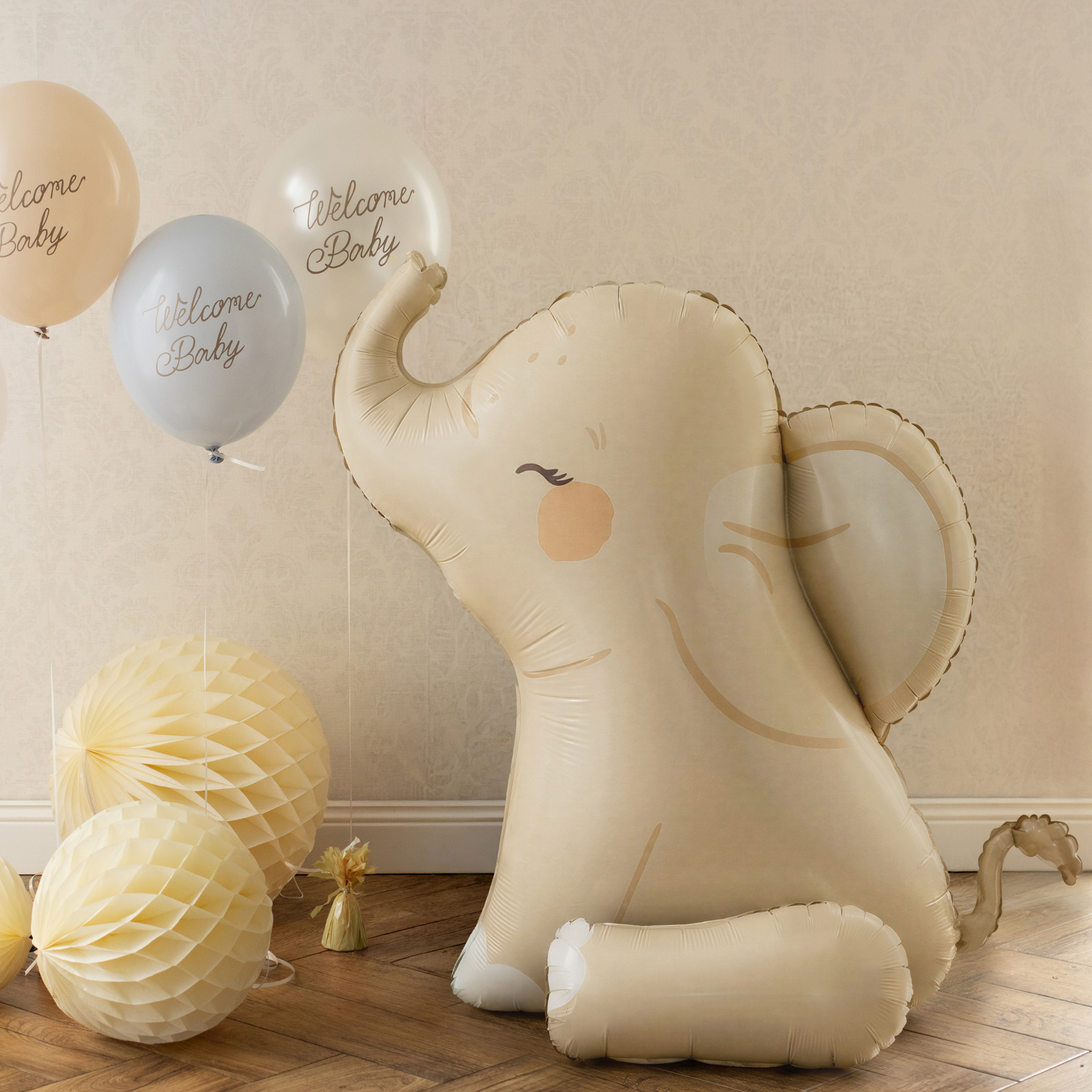 Stehender Folienballon Baby-Elefant -hey-Party.de- Folienballons -#Variante_