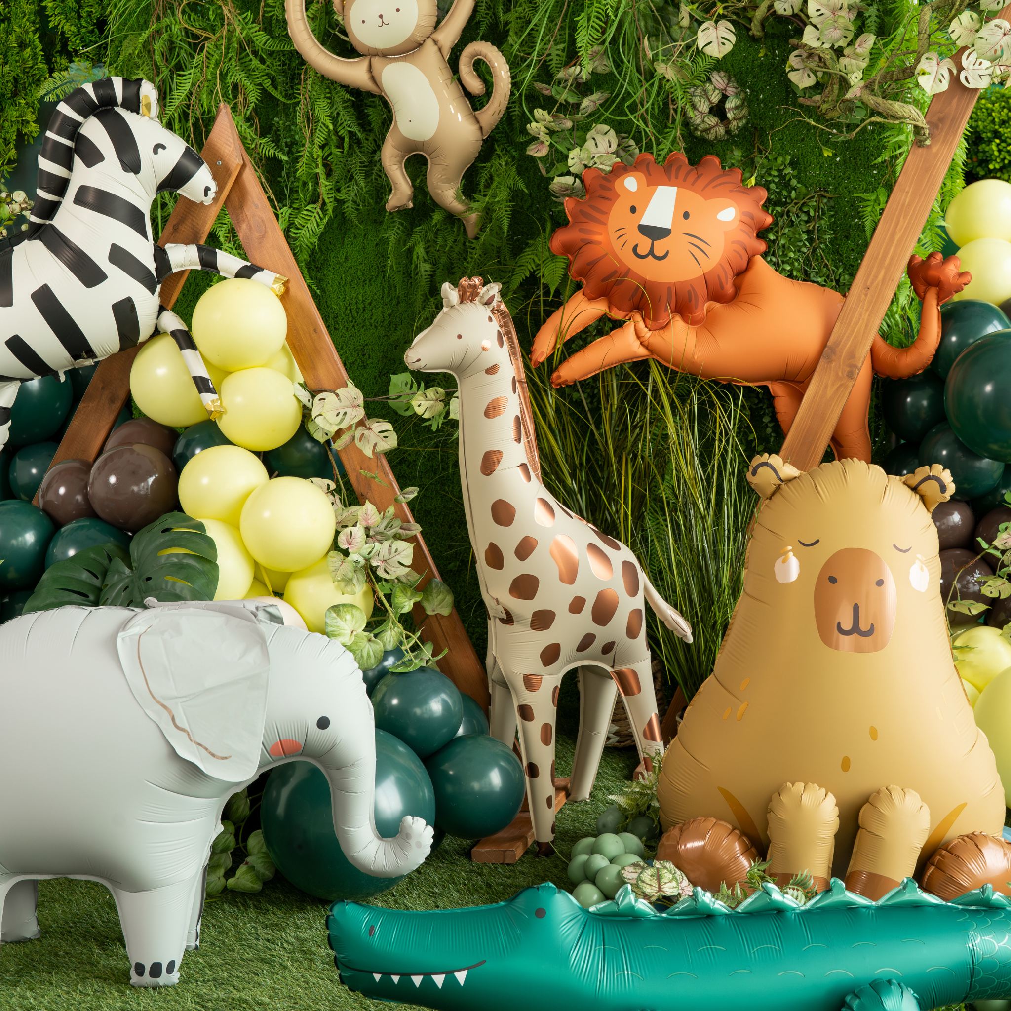 Stehender Folienballon Elefant -hey-Party.de- Folienballons -#Variante_