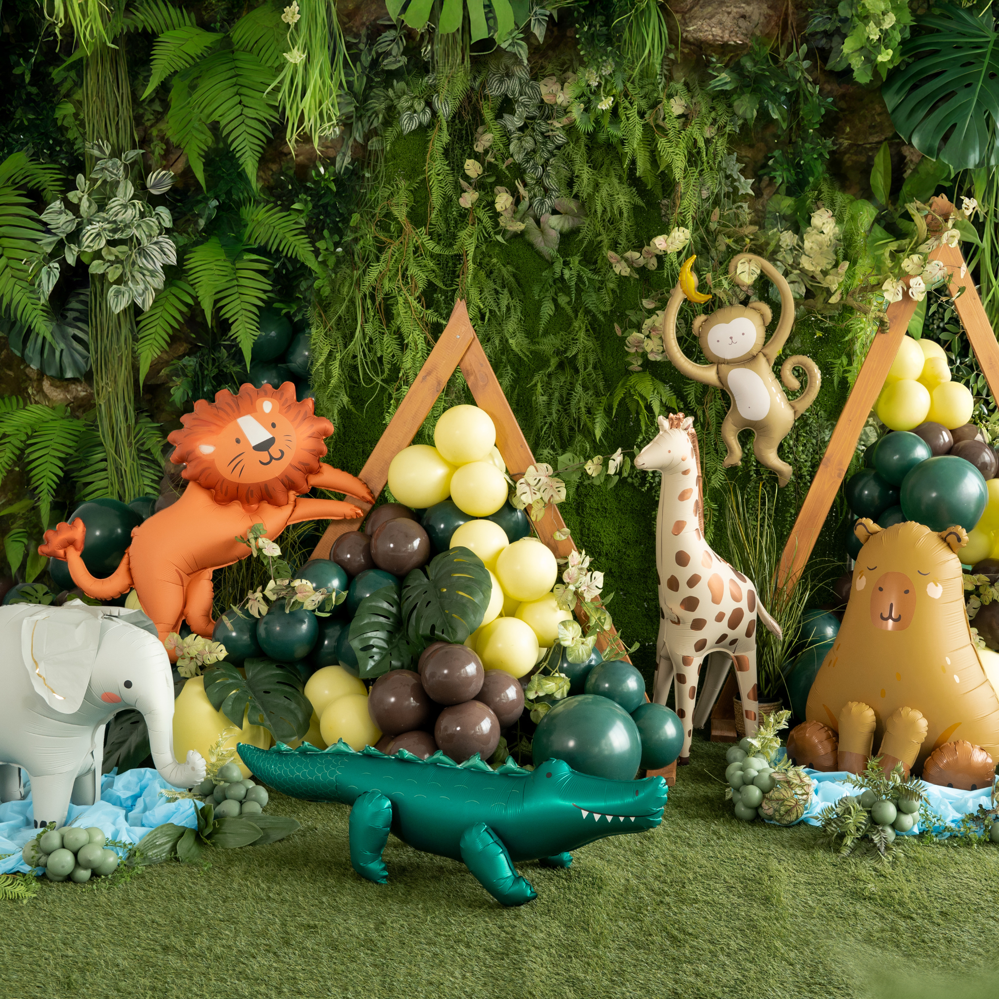 Stehender Folienballon Krokodil -hey-Party.de- Folienballons -#Variante_