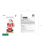 Stehender Folienballon Weihnachtsmann