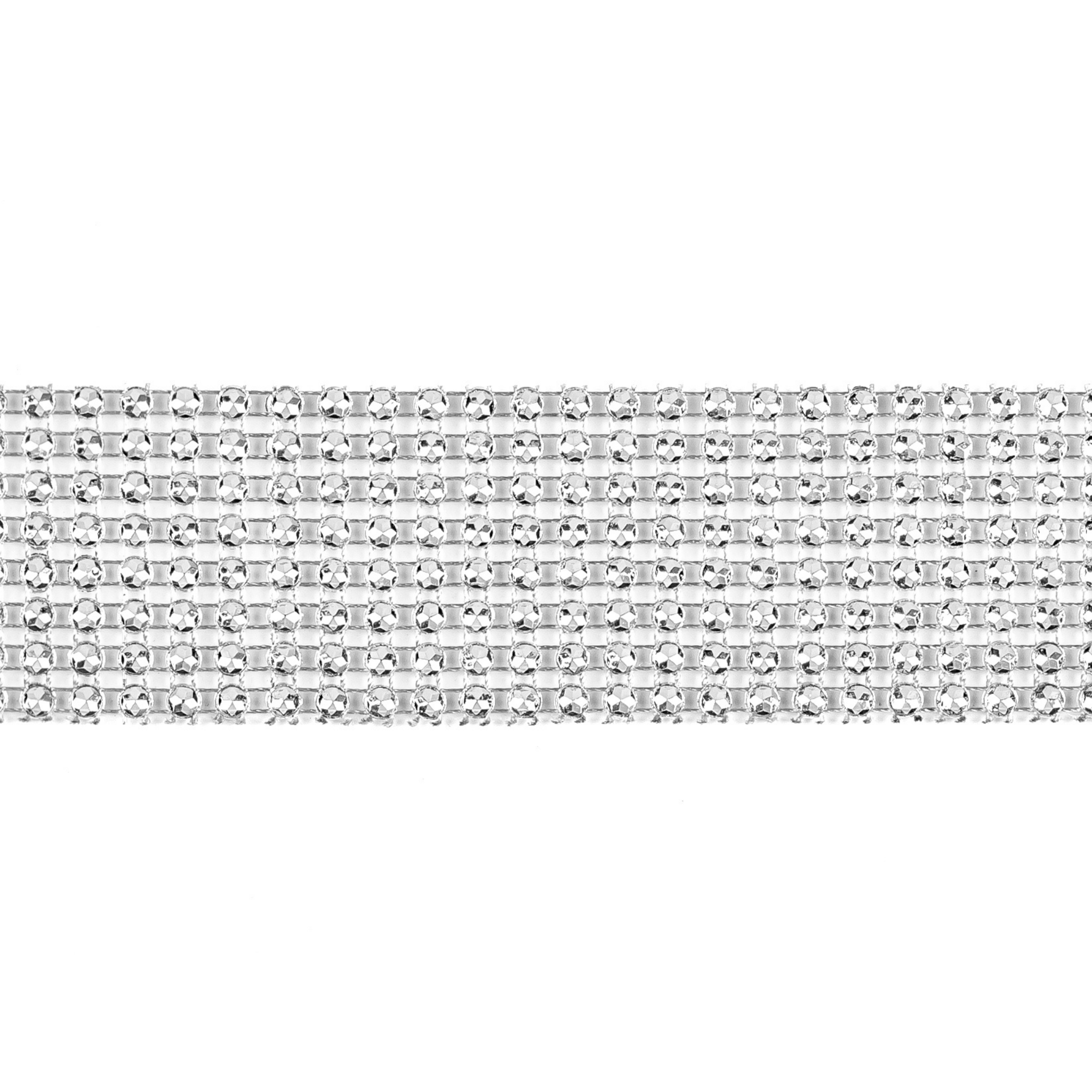 Diamantband Silber, ca. 4 cm