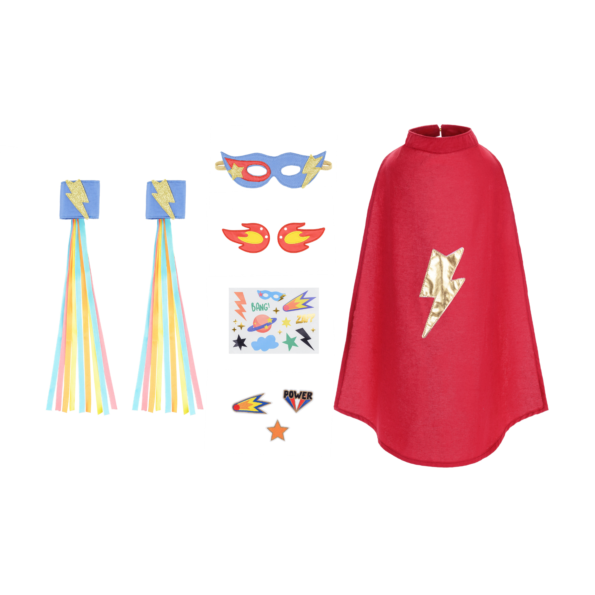 Superheldenkostüm mit Koffer