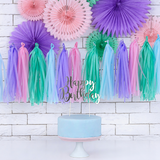 Tasselgirlande DIY Rosa - Lila - Blau - Mint -hey-Party.de- Tasseln -#Variante_