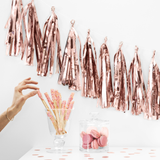 Tasselgirlande DIY Roségold -hey-Party.de- Tasseln -#Variante_