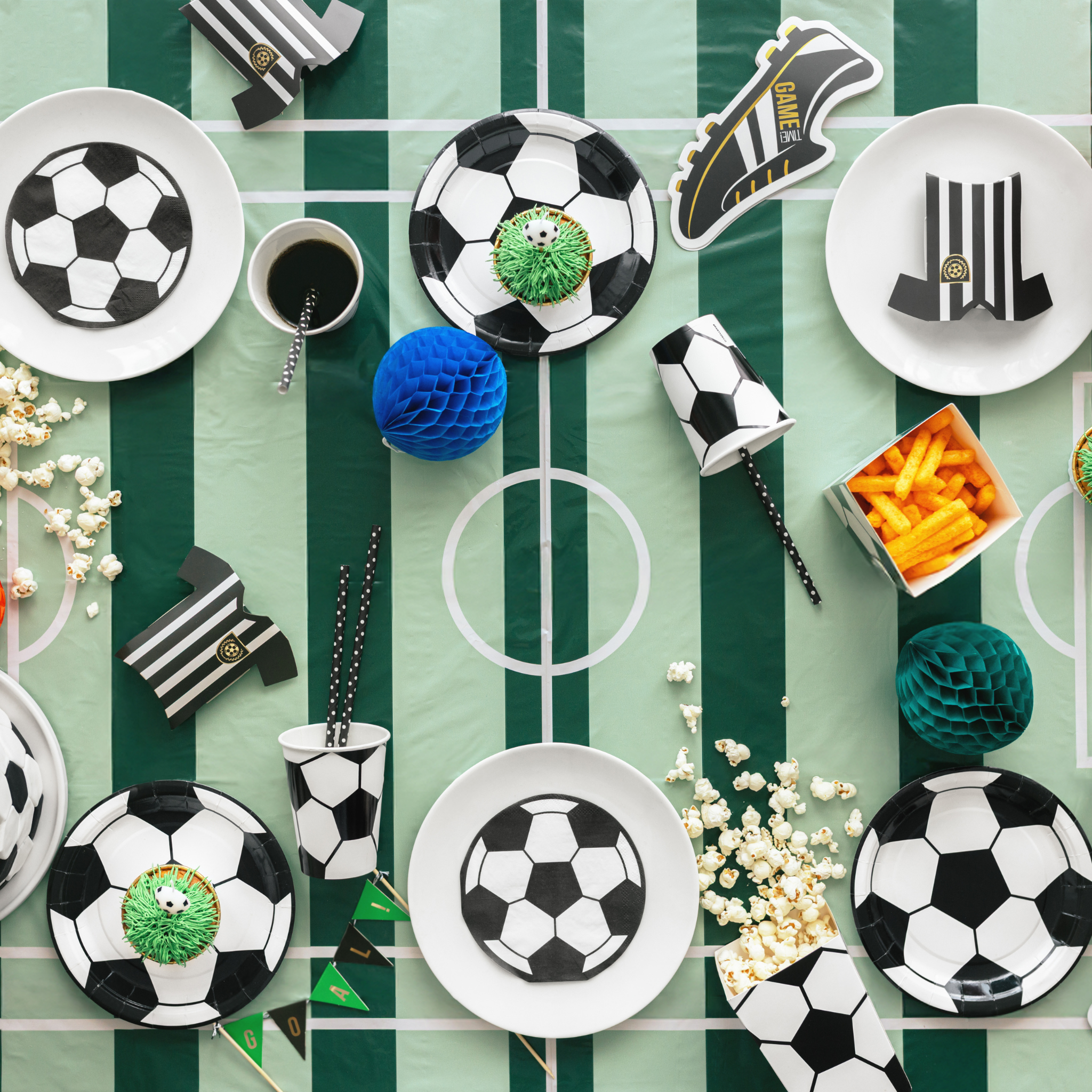 Tischdecke Fussballfeld -hey-Party.de- Tischdecken -#Variante_