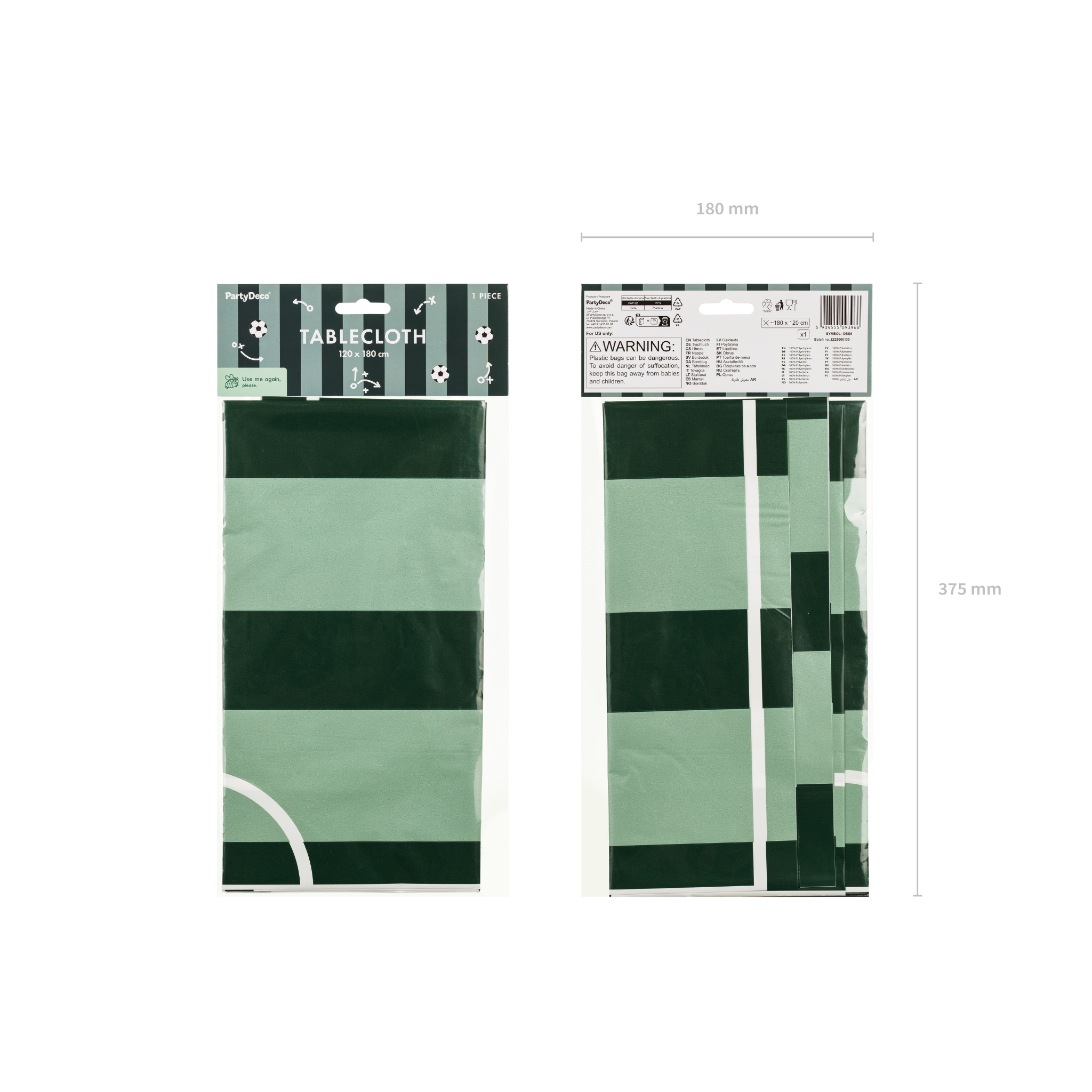 Tischdecke Fussballfeld -hey-Party.de- Tischdecken -#Variante_