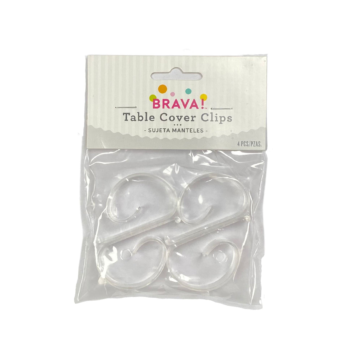 Tischdecken-Clips transparent