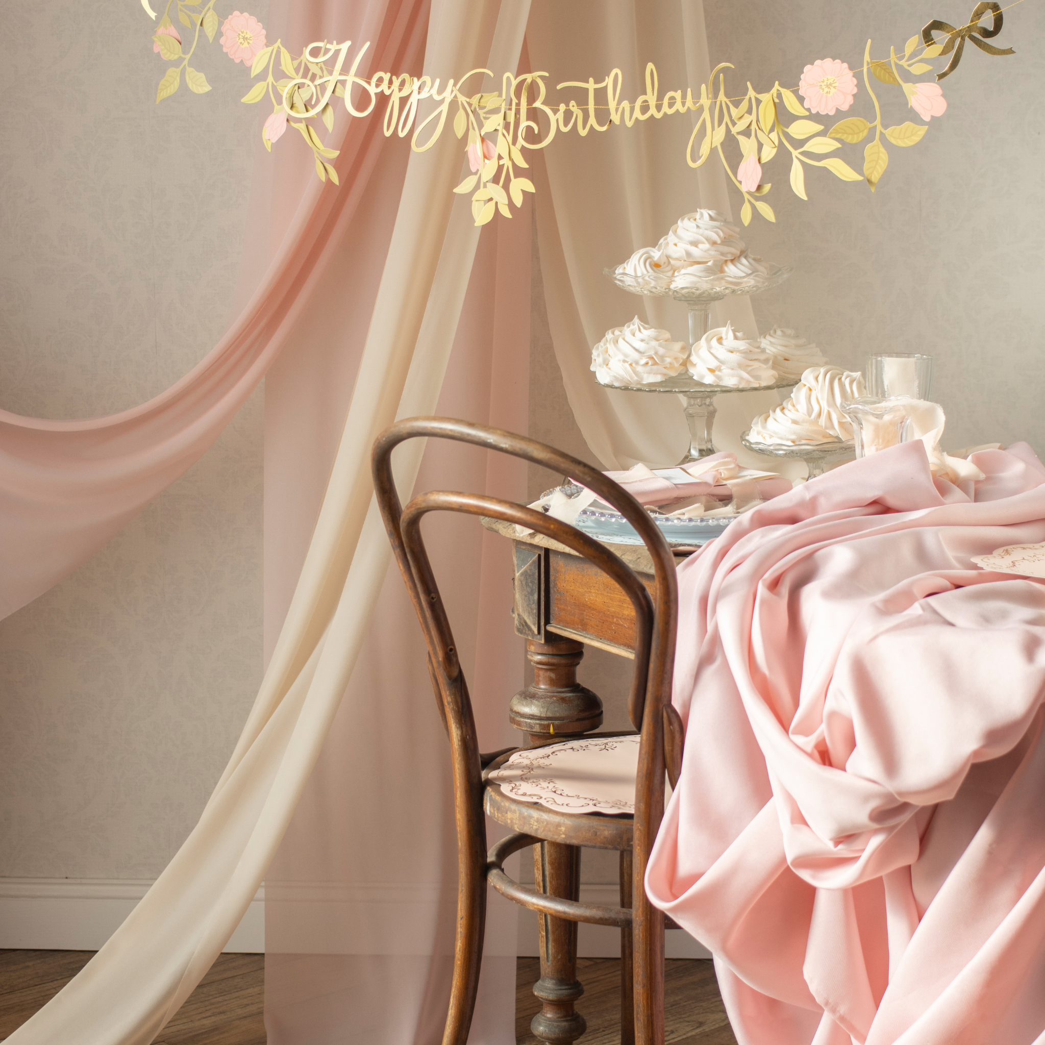 Tischläufer Chiffon Creme, 48 cm x 5 m