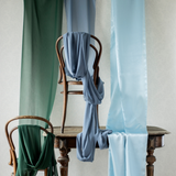 Tischläufer Chiffon Nebelblau -hey-Party.de- Tischläufer -#Variante_