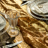 Tischläufer Pailetten Gold