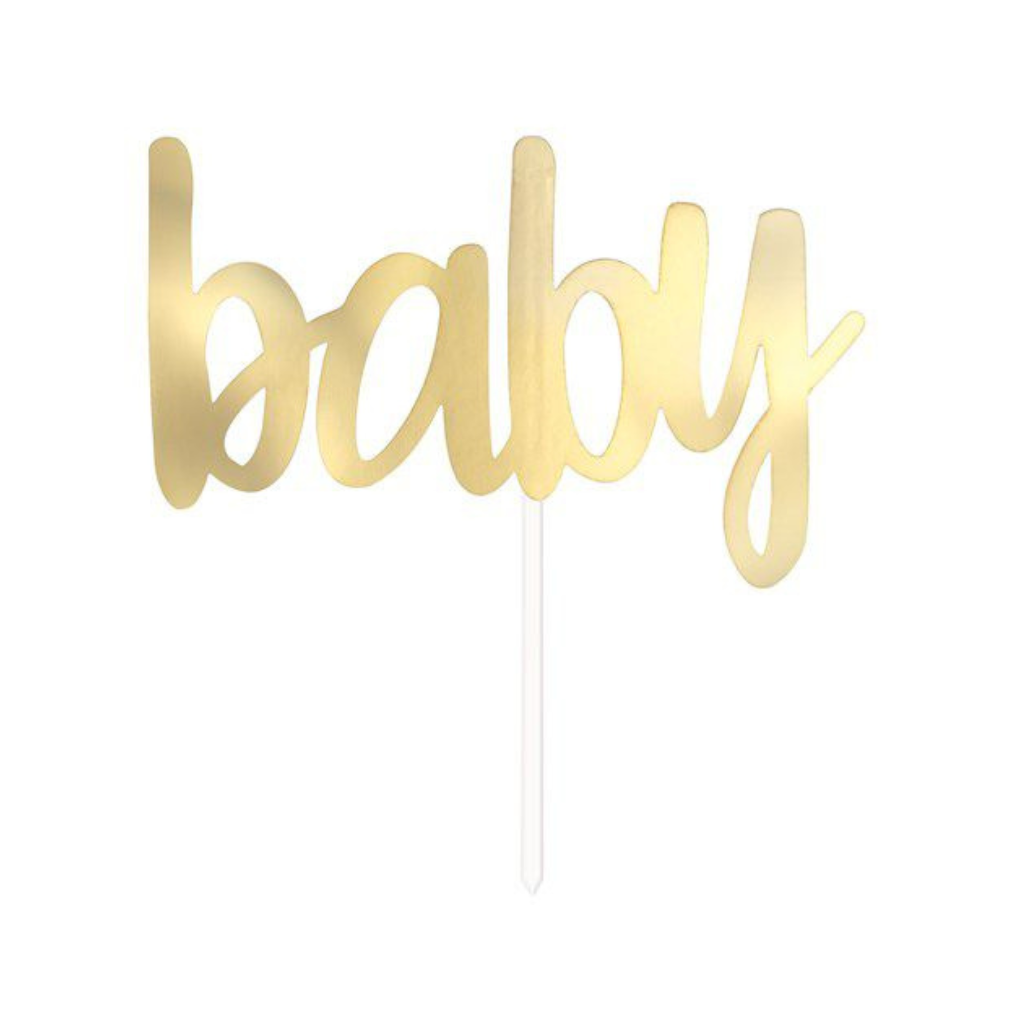 Tortendeko "Baby" Gold -hey-Party.de- Cupcake- und Kuchen-Topper -#Variante_