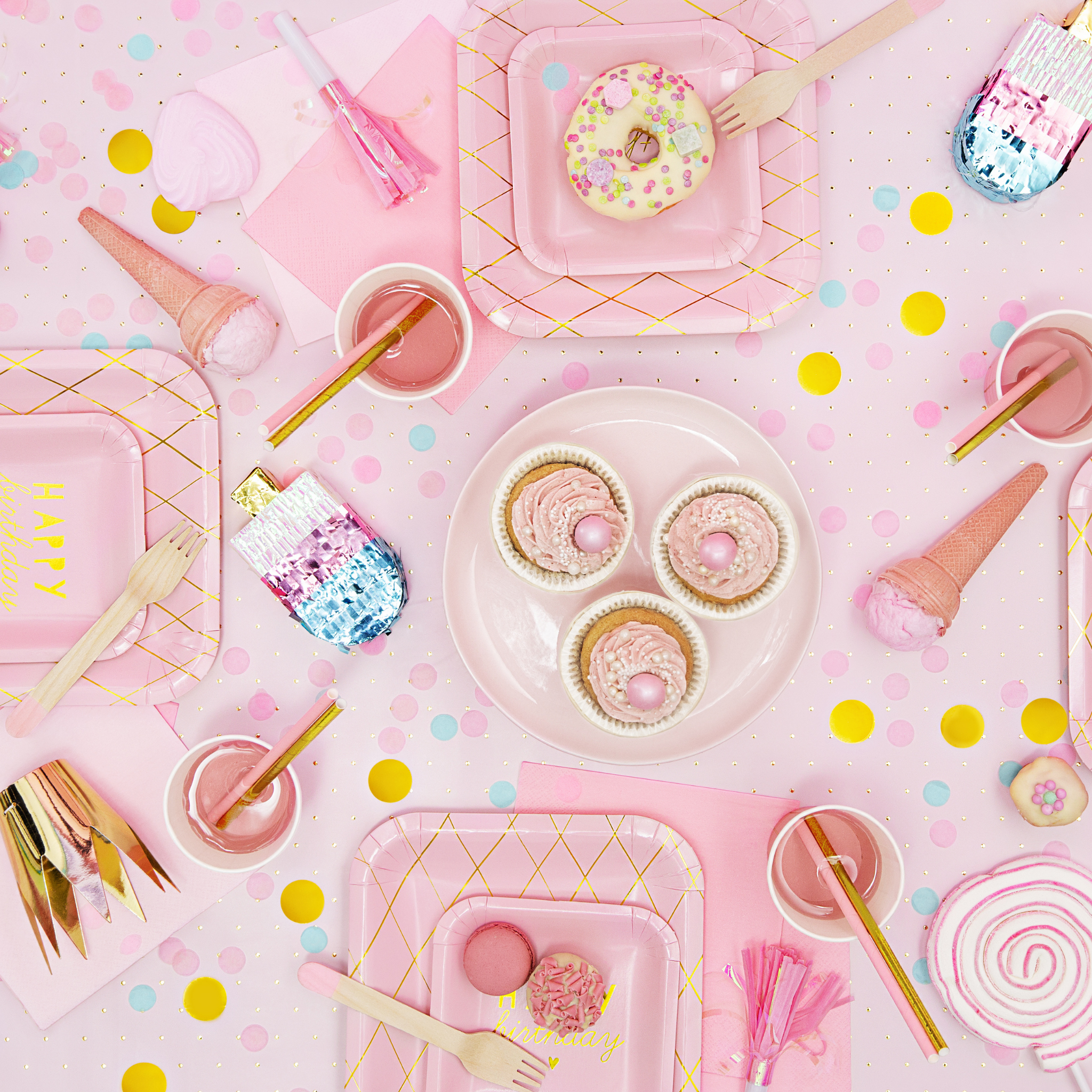 Partytröten Rosa -hey-Party.de- Accessoires zum Feiern -#Variante_
