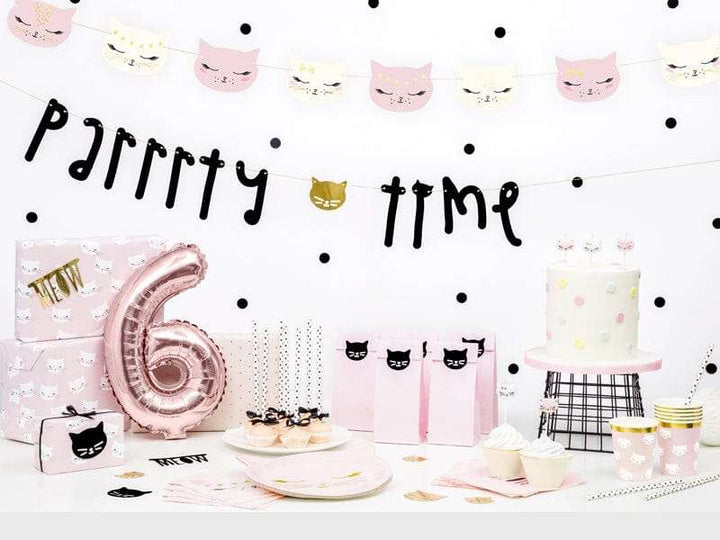 Tütchen Kätzchen, rosa, 6 Stück Geschenktütchen Hey Party