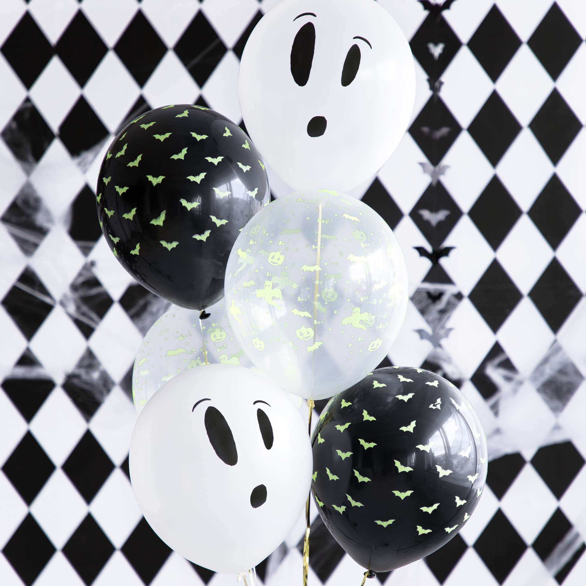 UV-Luftballon Set Halloween -hey-Party.de- Latexballons -#Variante_