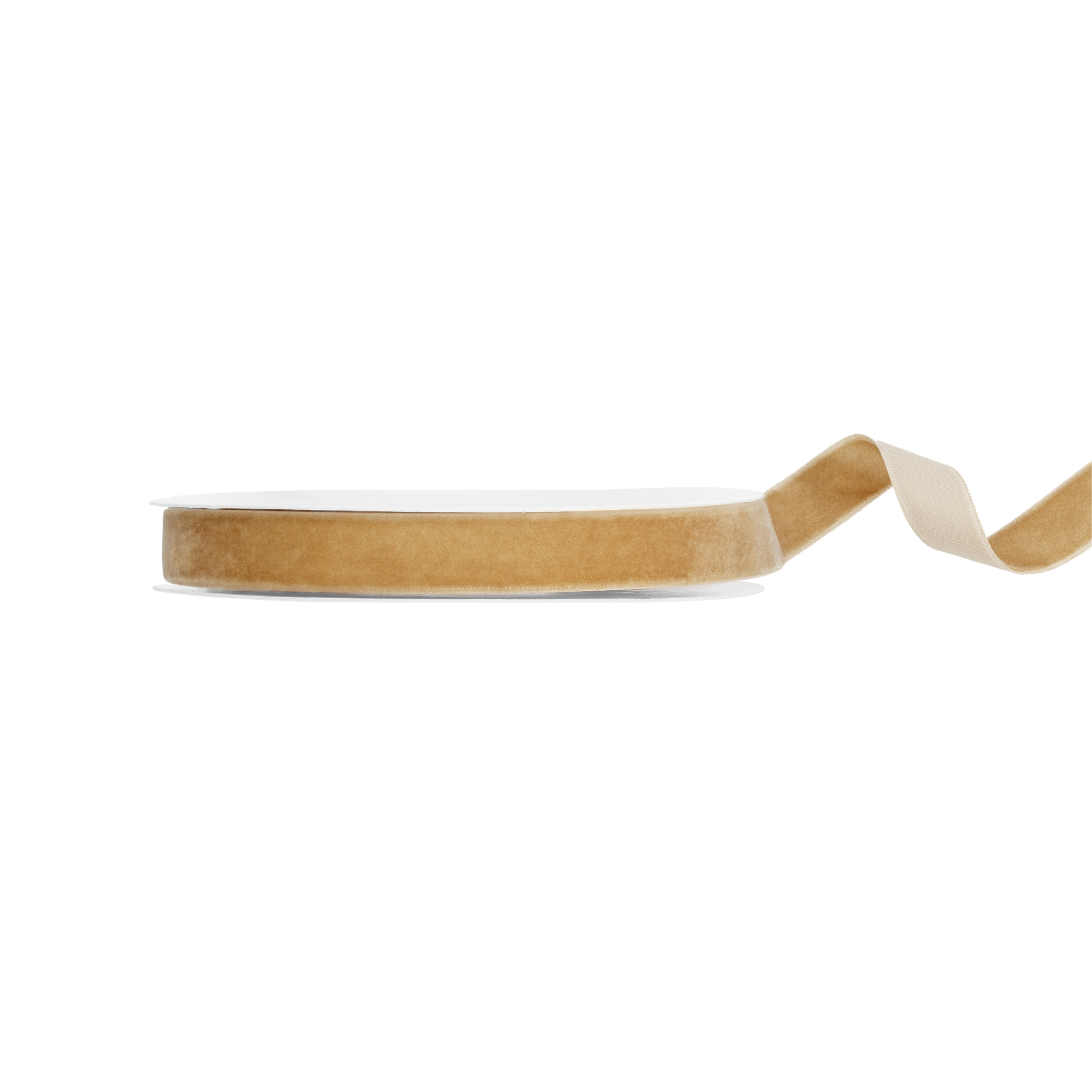 Veloursband Sandbeige