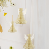 Wabenball Engel Creme -hey-Party.de- Hängedekoration -#Variante_