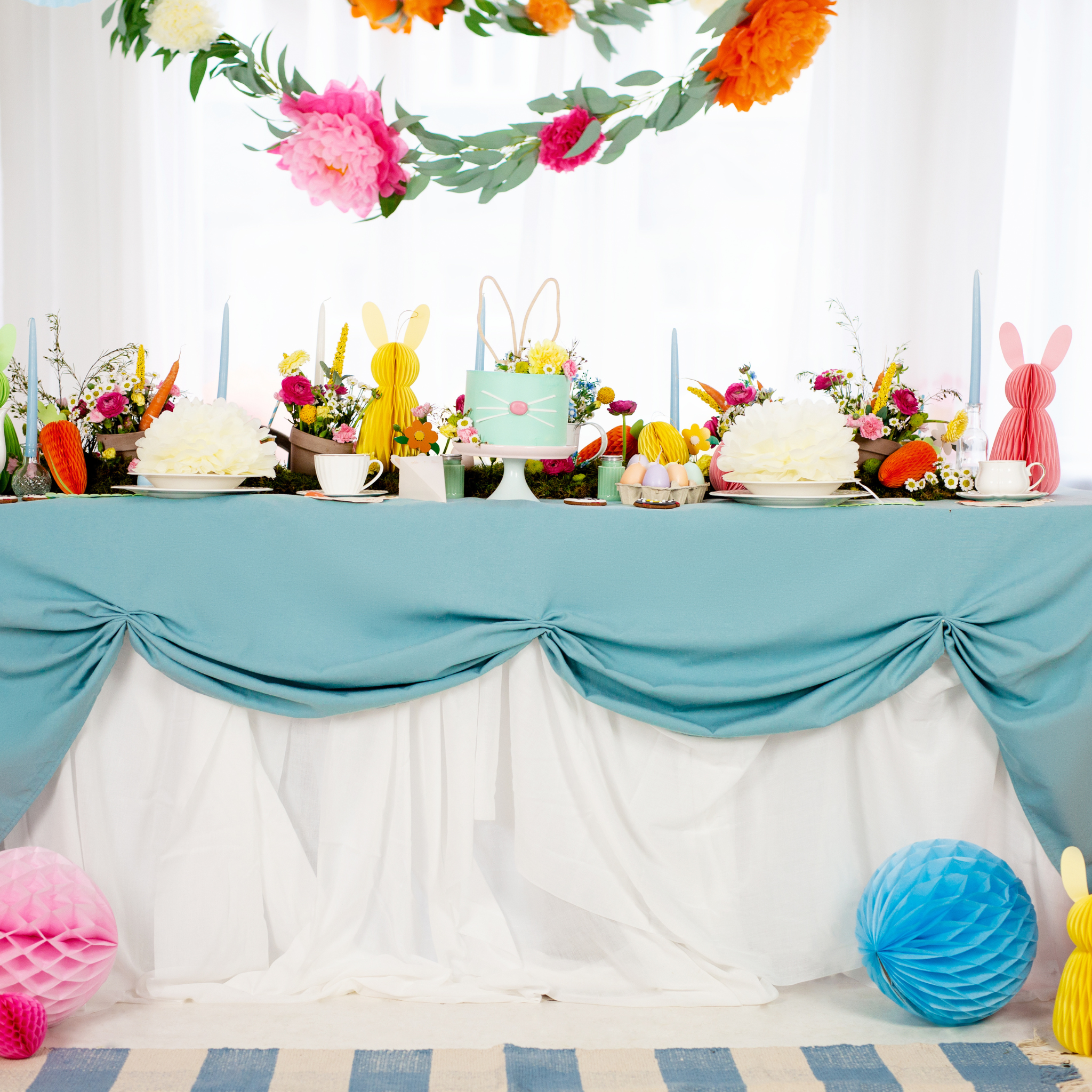 Wabenball Hase Rosa -hey-Party.de- Wabenbälle -#Variante_