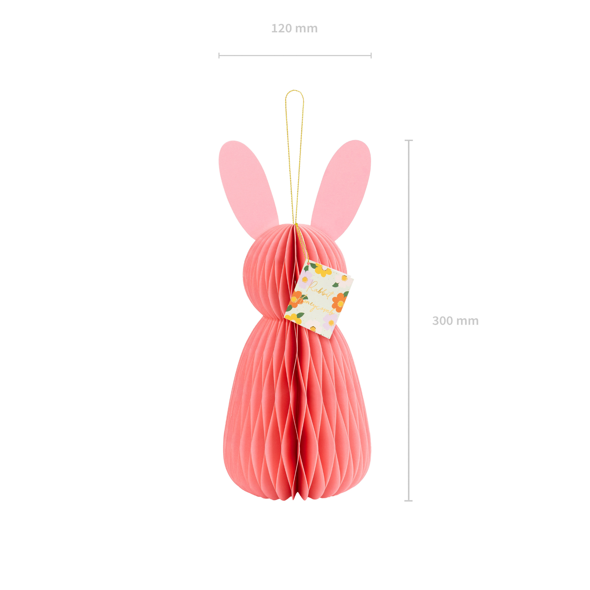 Wabenball Hase Rosa -hey-Party.de- Wabenbälle -#Variante_
