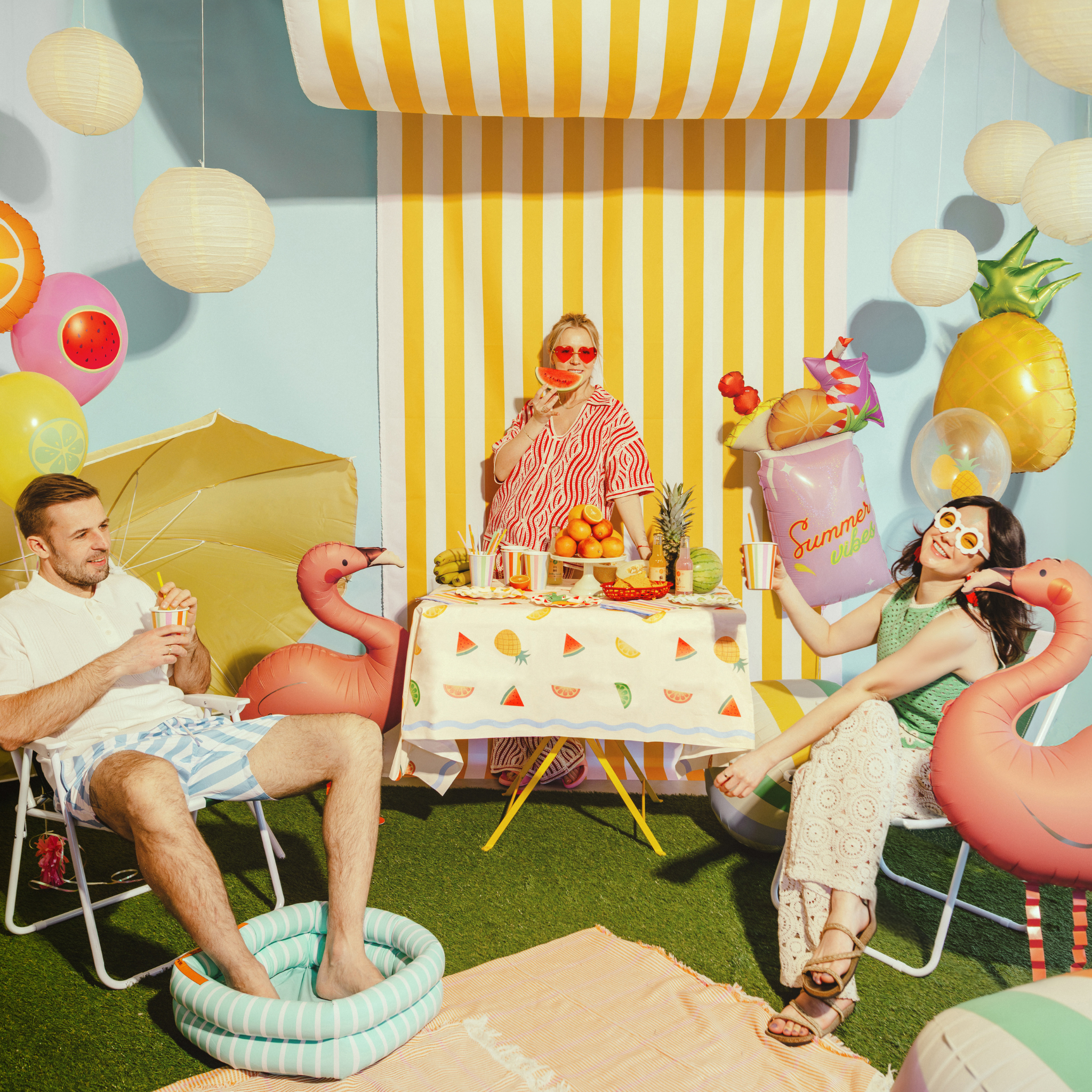 Walking Folienballon Flamingo -hey-Party.de- Folienballons -#Variante_