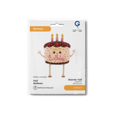 Walking Folienballon "Happy Birthday" Kawaii Cake -hey-Party.de- Folienballons -#Variante_