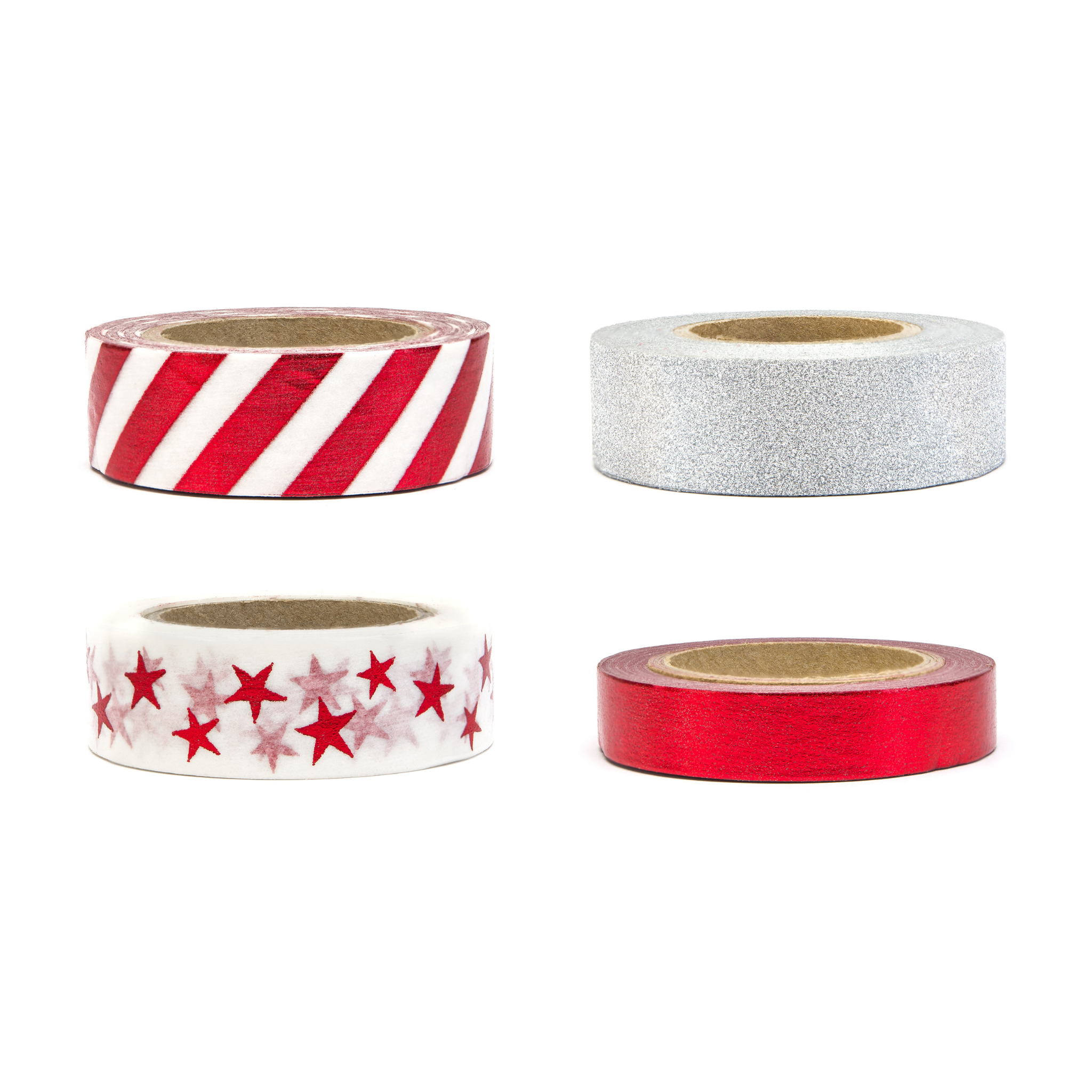 Dekoband Washi Set Rot -hey-Party.de- Geschenkband -#Variante_
