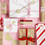 Dekoband Washi Set Rot -hey-Party.de- Geschenkband -#Variante_