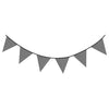Wimpelgirlande Glitzer Schwarz