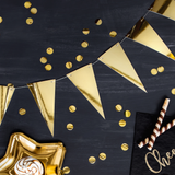 Girlande goldene Wimpel -hey-Party.de- Girlanden -#Variante_