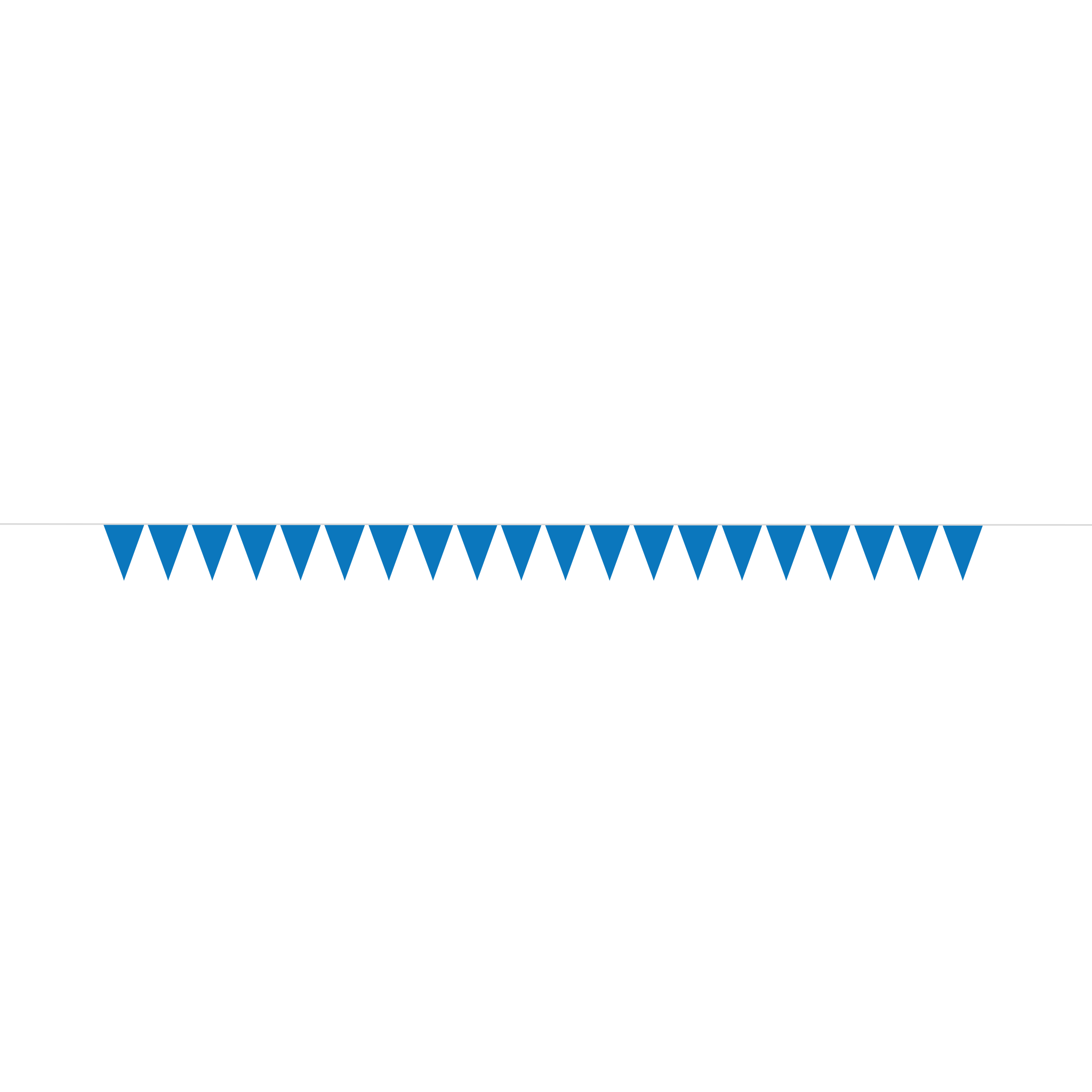 Wimpelkette Blau Plastik 10m -hey-Party.de- Girlanden -#Variante_