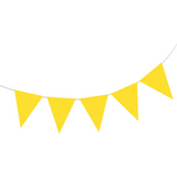 Wimpelkette Gelb Plastik 10m -hey-Party.de- Girlanden -#Variante_