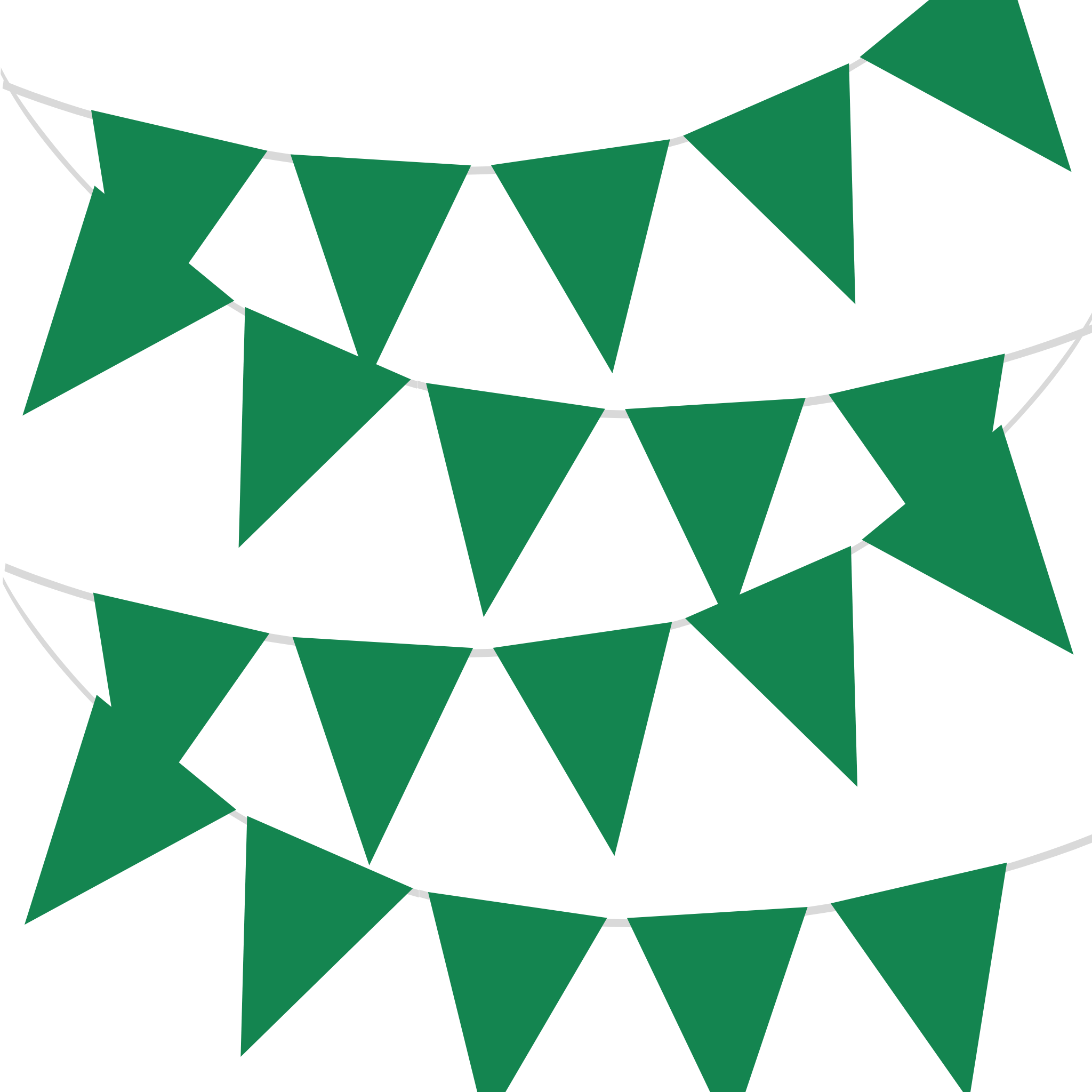 Wimpelkette Plastik Grün 10m -hey-Party.de- Girlanden -#Variante_