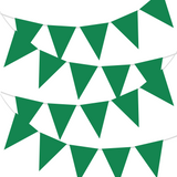 Wimpelkette Plastik Grün 10m -hey-Party.de- Girlanden -#Variante_