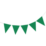 Wimpelkette Plastik Grün 10m -hey-Party.de- Girlanden -#Variante_