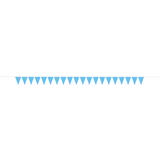Wimpelkette Plastik Hellblau 10m -hey-Party.de- Girlanden -#Variante_