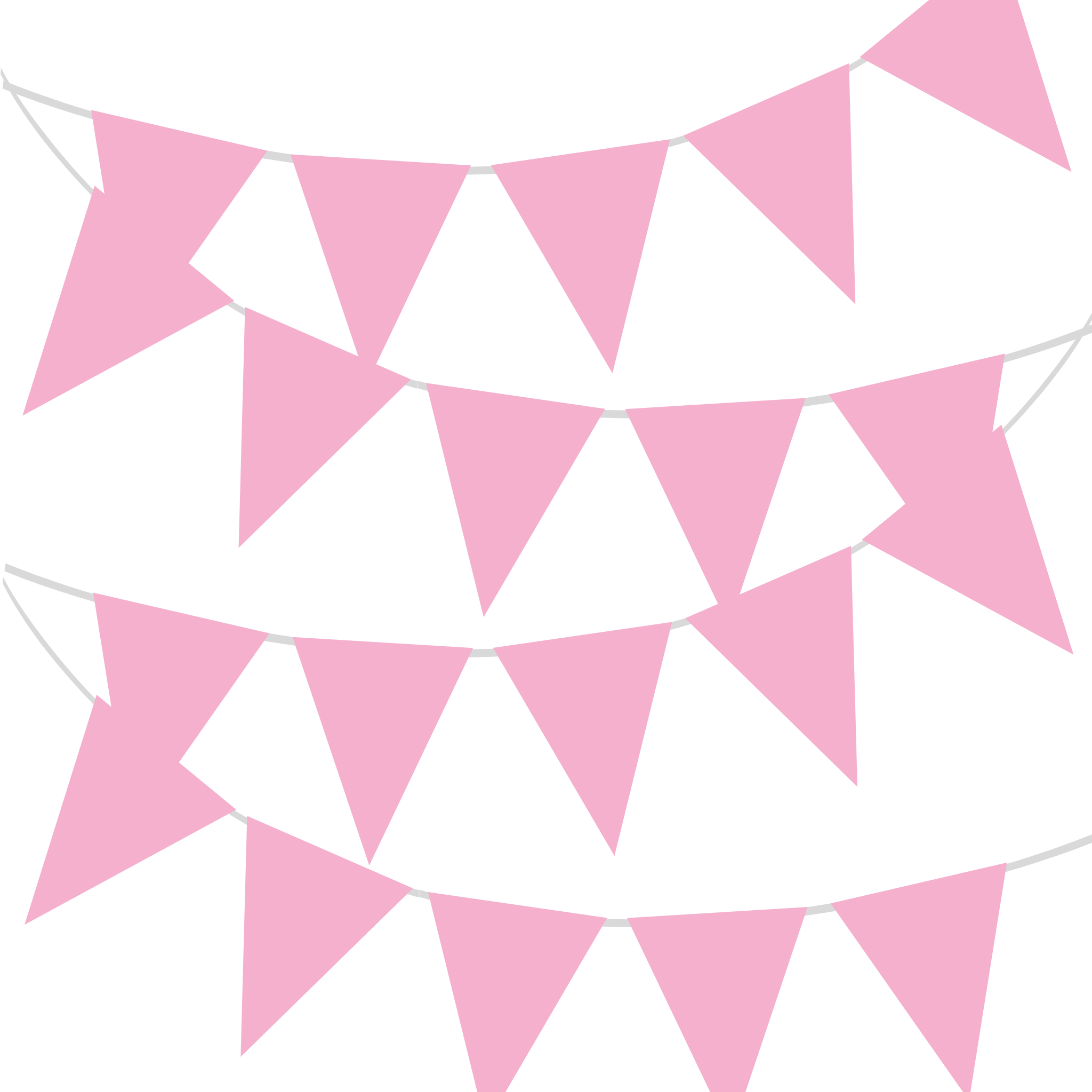 Wimpelkette Plastik Hellrosa 10m -hey-Party.de- Girlanden -#Variante_