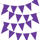Wimpelkette Plastik Lila 10m -hey-Party.de- Girlanden -#Variante_