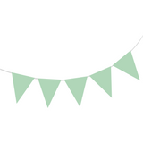 Wimpelkette Plastik Mint 10m -hey-Party.de- Girlanden -#Variante_