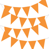Wimpelkette Plastik Orange 10m -hey-Party.de- Girlanden -#Variante_