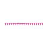 Wimpelkette Plastik Pink 10m -hey-Party.de- Girlanden -#Variante_