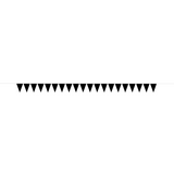 Wimpelkette Plastik Schwarz 10m -hey-Party.de- Girlanden -#Variante_