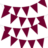 Wimpelkette Plastik Weinrot 10m -hey-Party.de- Girlanden -#Variante_