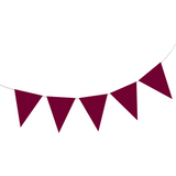 Wimpelkette Plastik Weinrot 10m -hey-Party.de- Girlanden -#Variante_